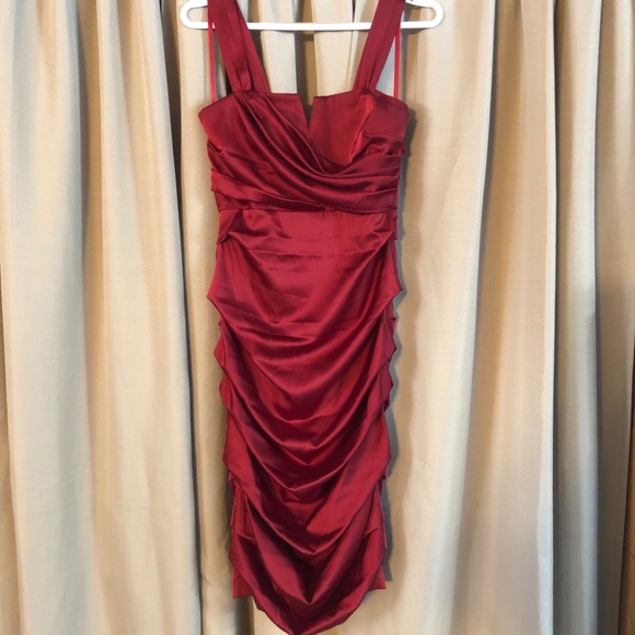 Le Chateau Red Cocktail Dress - Picture 2 of 2